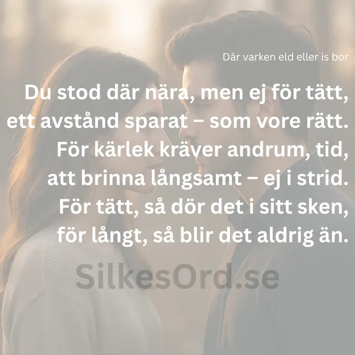 Dar varken eld eller is bor