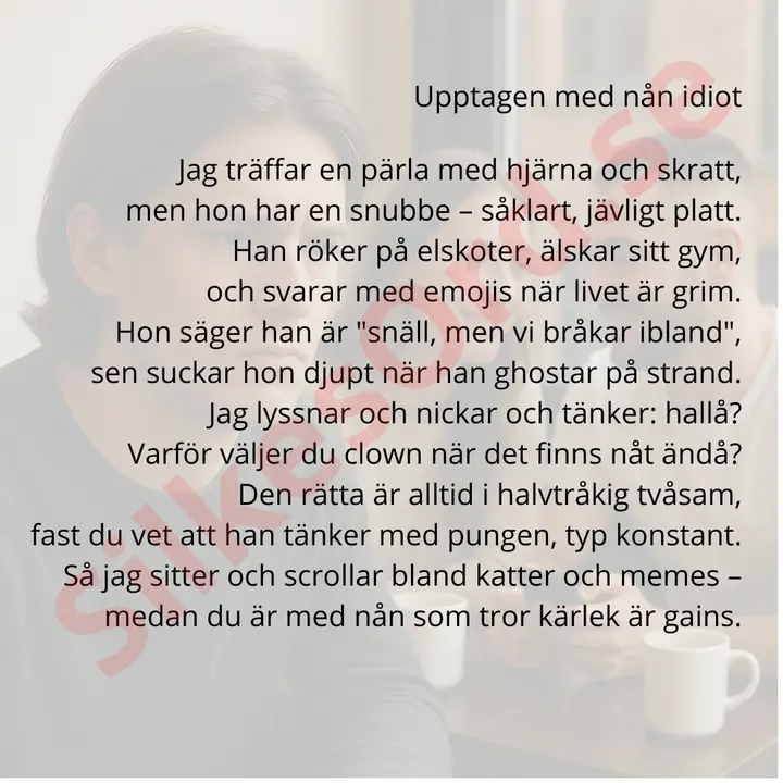 Upptagen med nan idiot